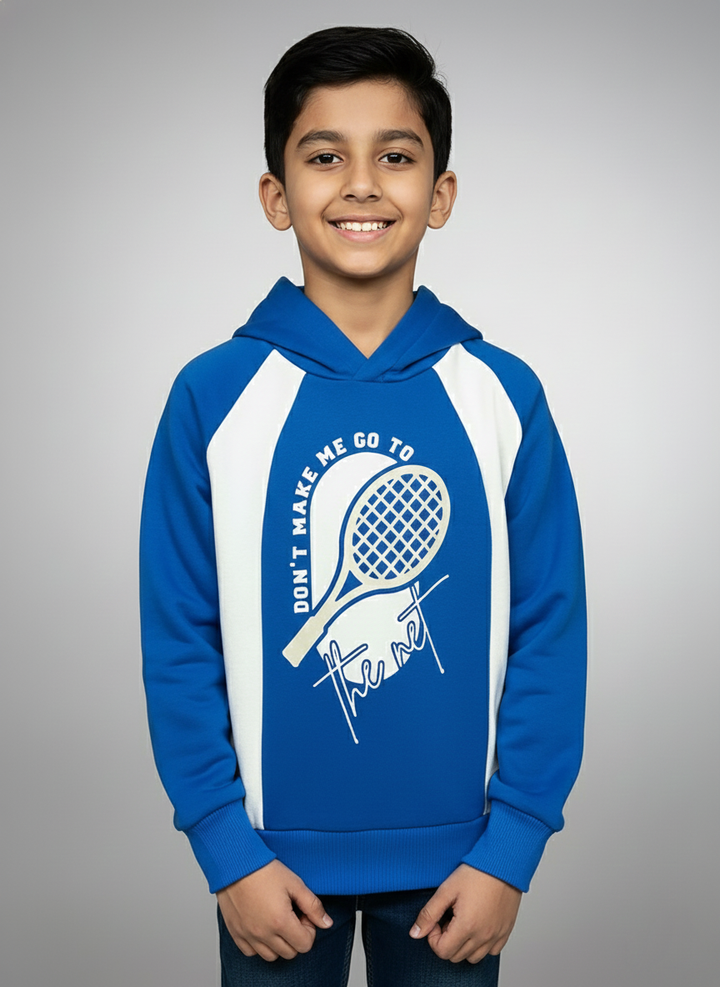 Boys Blue Hoodie Printed Hoodie Sweatshirt