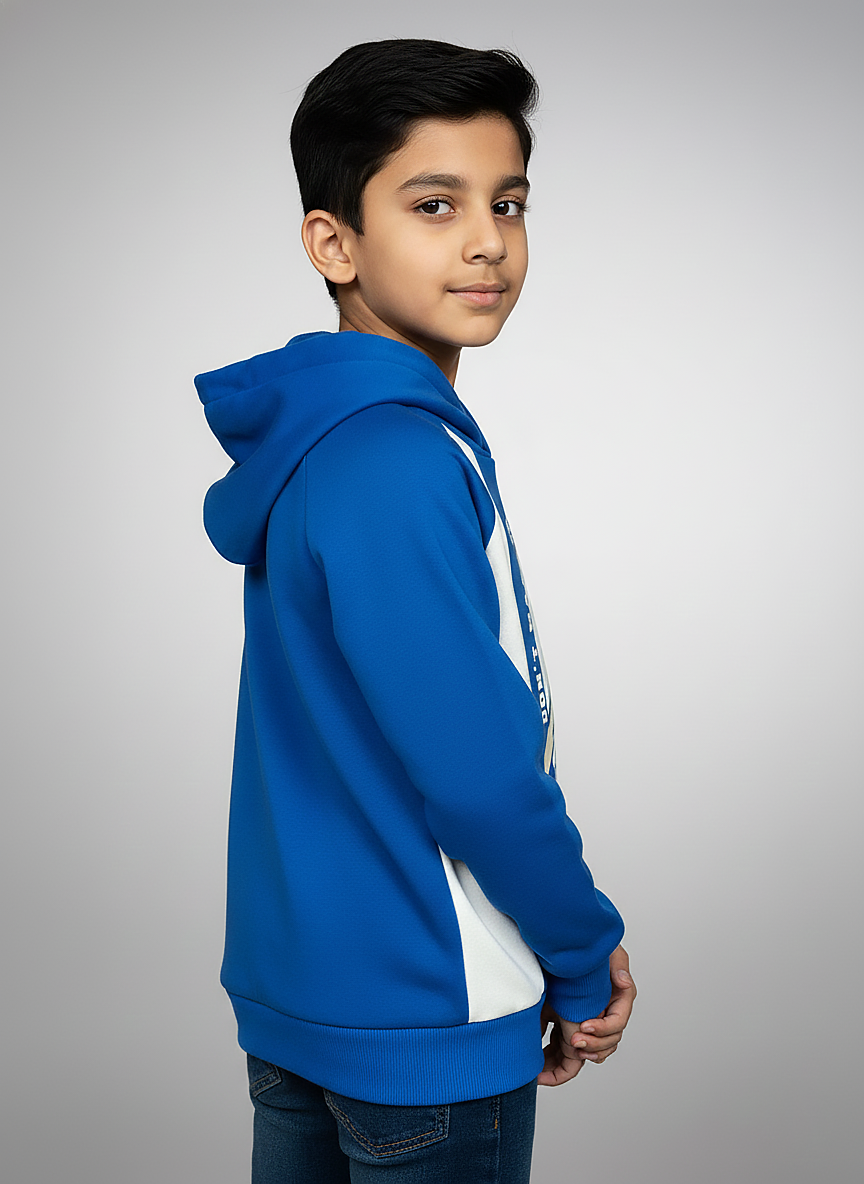 Boys Blue Hoodie Printed Hoodie Sweatshirt