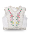 White Embroidered Top