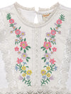 White Embroidered Top