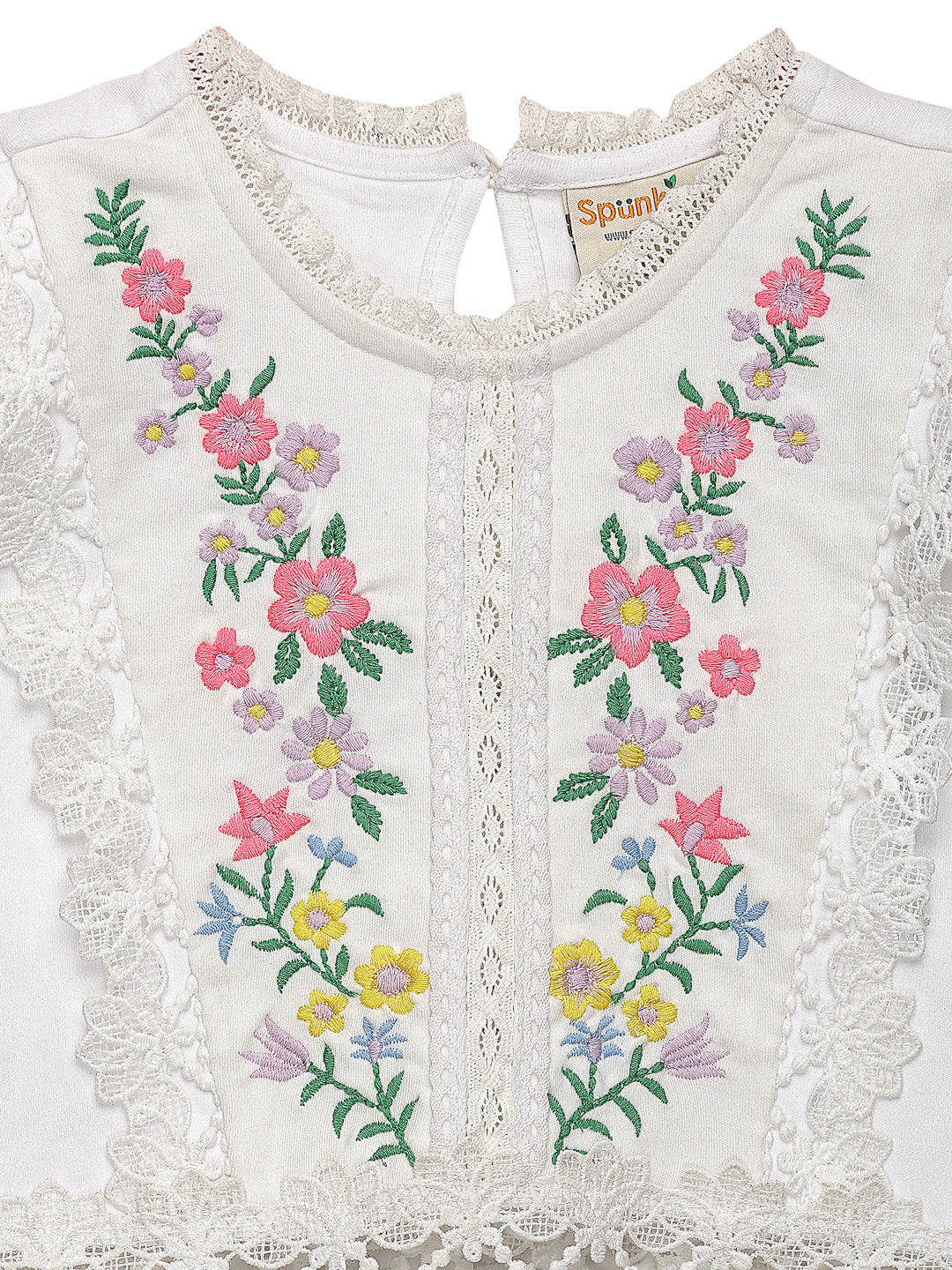 White Embroidered Top