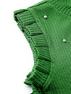 Classic crinkle sleeveless jacquard jersey