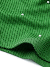 Jacquard Rib Green Top