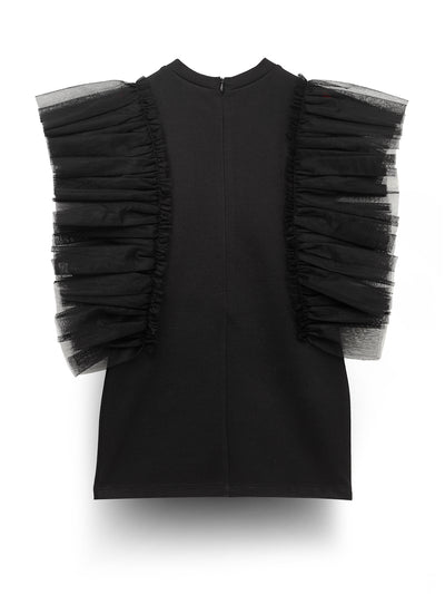 Fashionable Black Sleeveless Dress