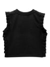 Jacquard Rib Black  Top