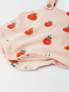 Spunkies Cotton Waffle Knit Printed Regular Casual Wear Romper Infant Sleeveless Ecru Soft Fabric