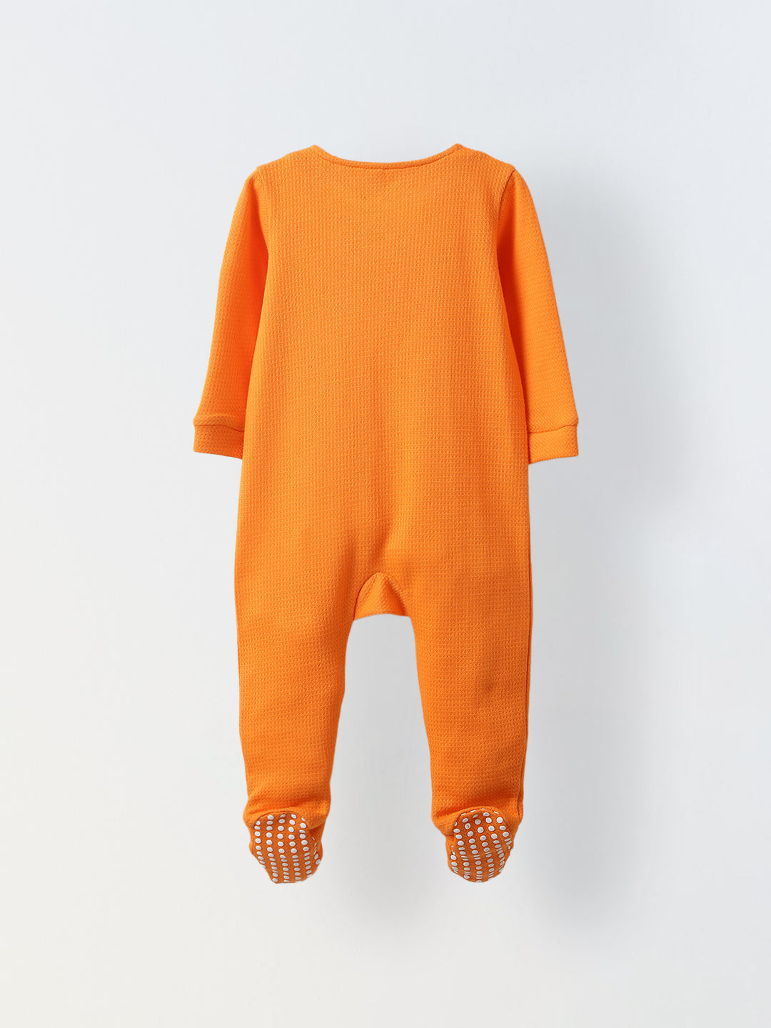 Spunkies Cotton Structure Knit Solid Regular Casual Wear Romper Infant Pack of 2
