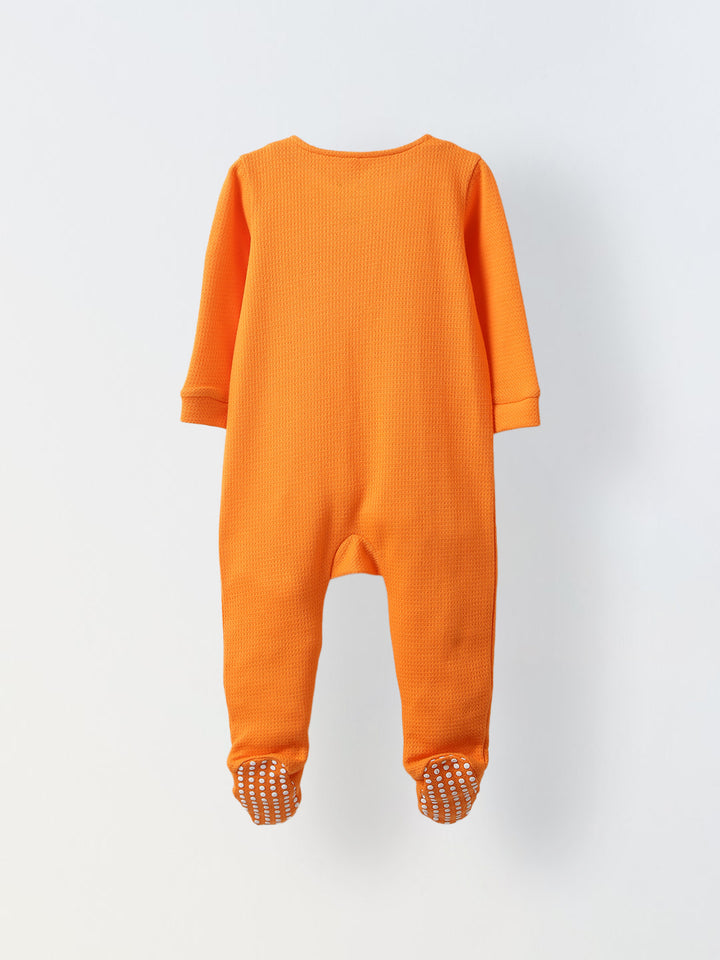 Spunkies Cotton Structure Knit Solid Regular Casual Wear Romper Infant Pack of 2