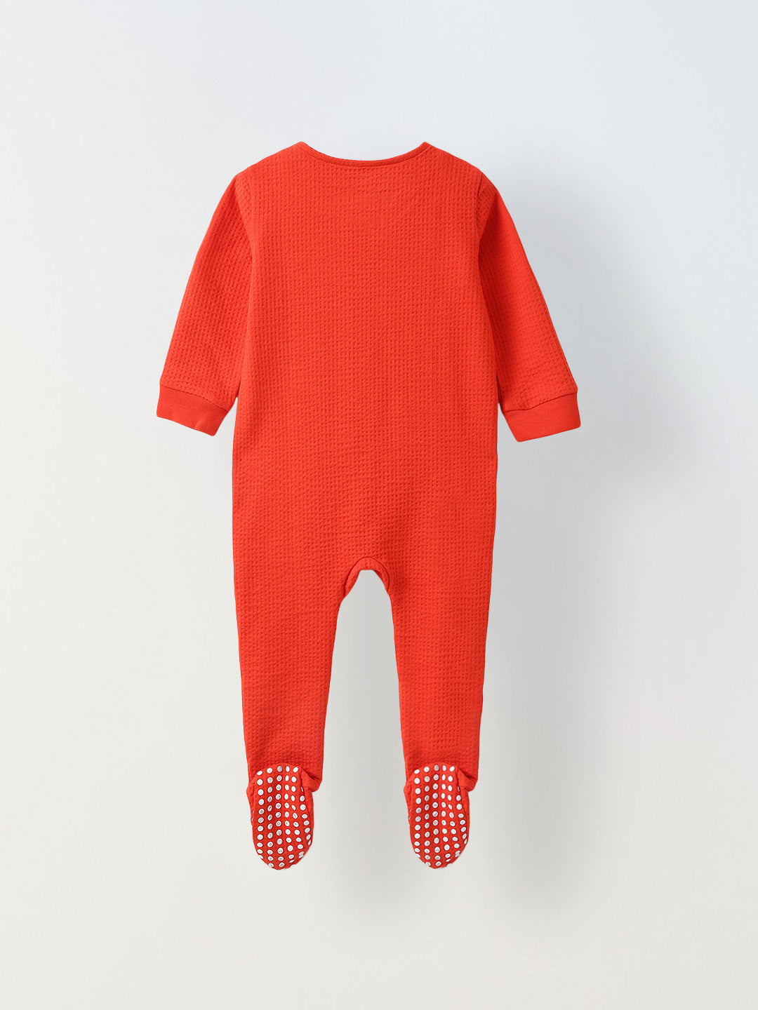 Spunkies Cotton Structure Knit Solid Regular Casual Wear Romper Infant Pack of 2