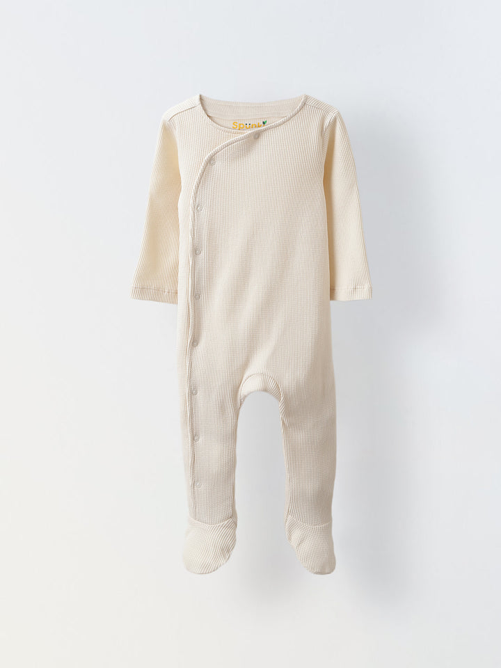 Infant Neutral Ribbed Romper