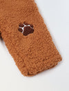 Infant Fuzzy Bear Overalls Romper with Ear Detail - Soft & Cozy Animal Outfit