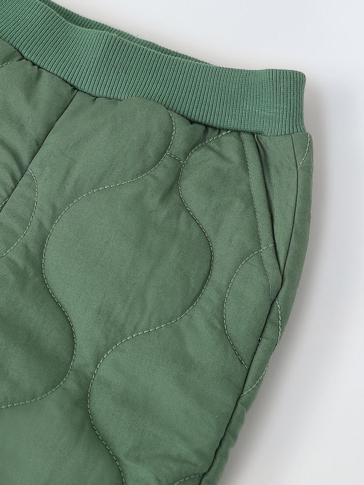 Trendy Green Unisex Set with Pullover, Woven Fabric & Hoodie Regular Fit
