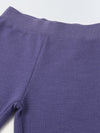 Baby Blue Waffle-Knit Sweatshirt & Jogger Set