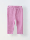 Spunkies Cotton Waffle Knit Solid Regular Casual Wear Set Infant Full Sleeve Lavender Soft Fabric