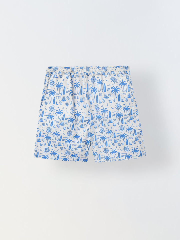 White Print Co-Ord Set-Boys