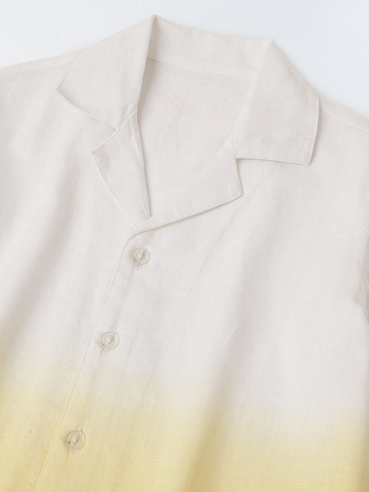 Yellow & White Ombre Co-Ord Set-Boy