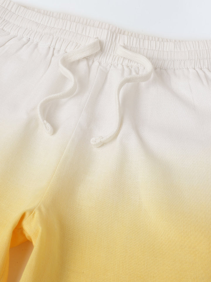 Yellow & White Ombre Co-Ord Set-Boy