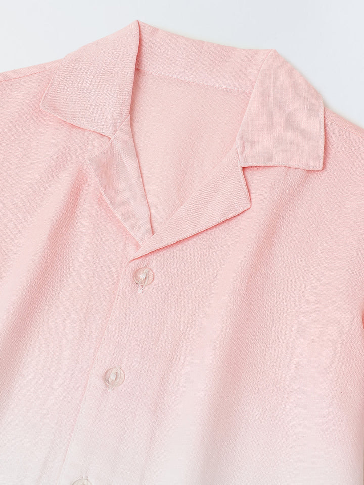 Pink & White Ombre Co-Ord Set-Boy