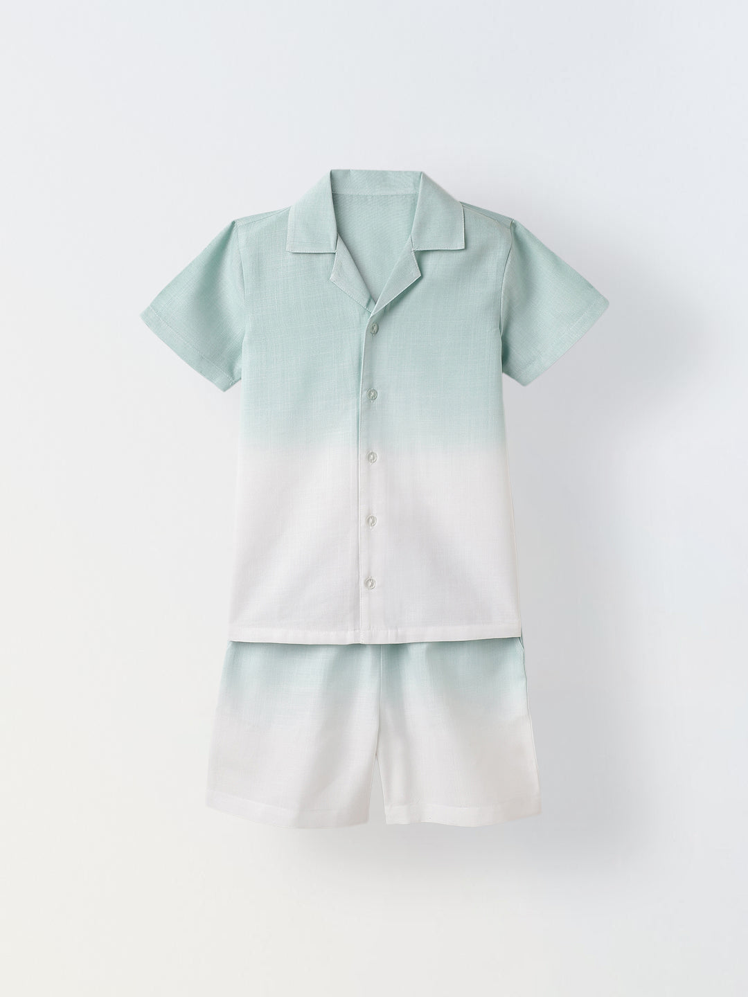 Mint Green & White Ombre Co-Ord Set -Boy
