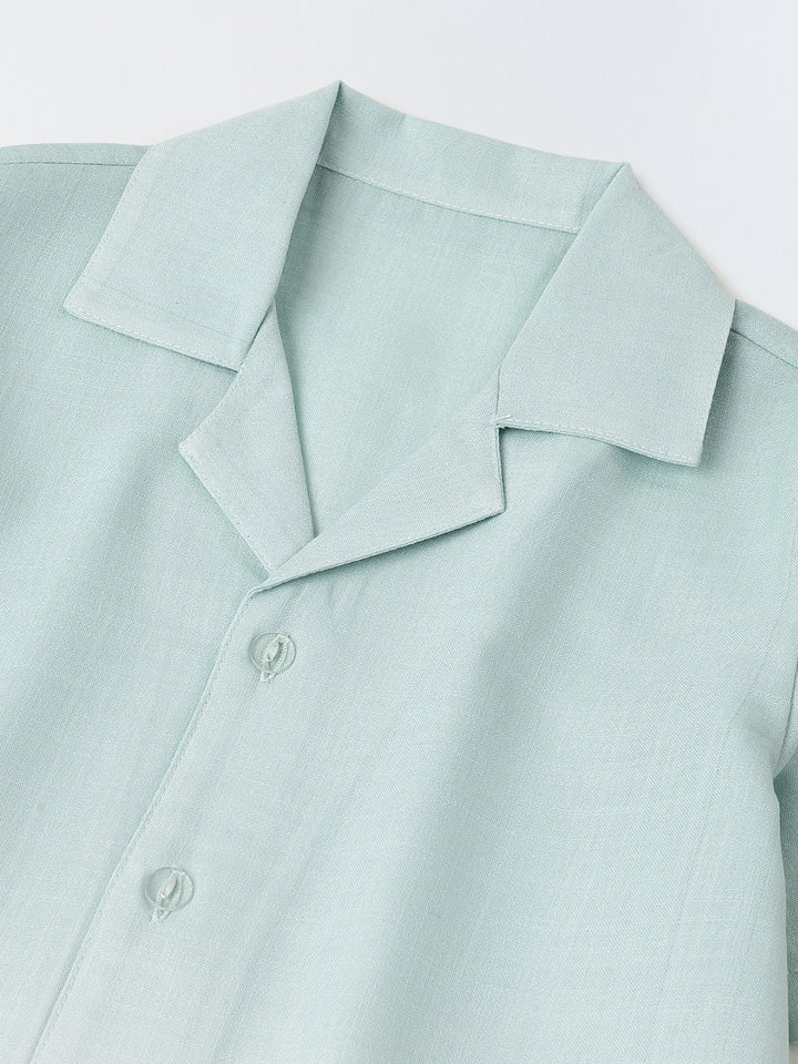 Mint Green & White Ombre Co-Ord Set -Boy