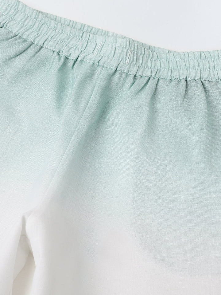 Mint Green & White Ombre Co-Ord Set -Boy
