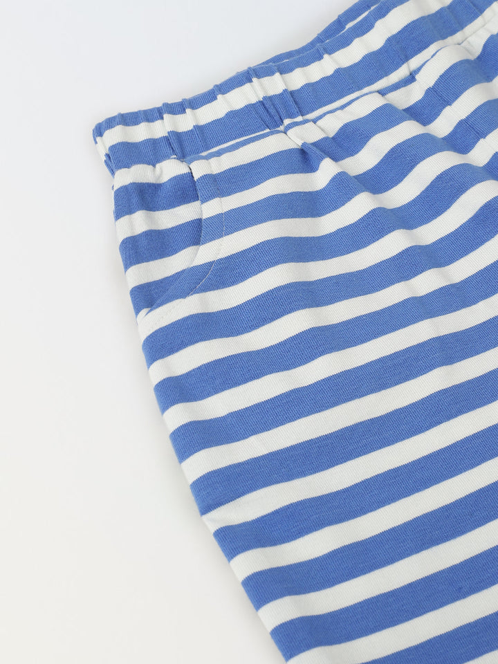 Blue Striped Co-Ord Set-Boy