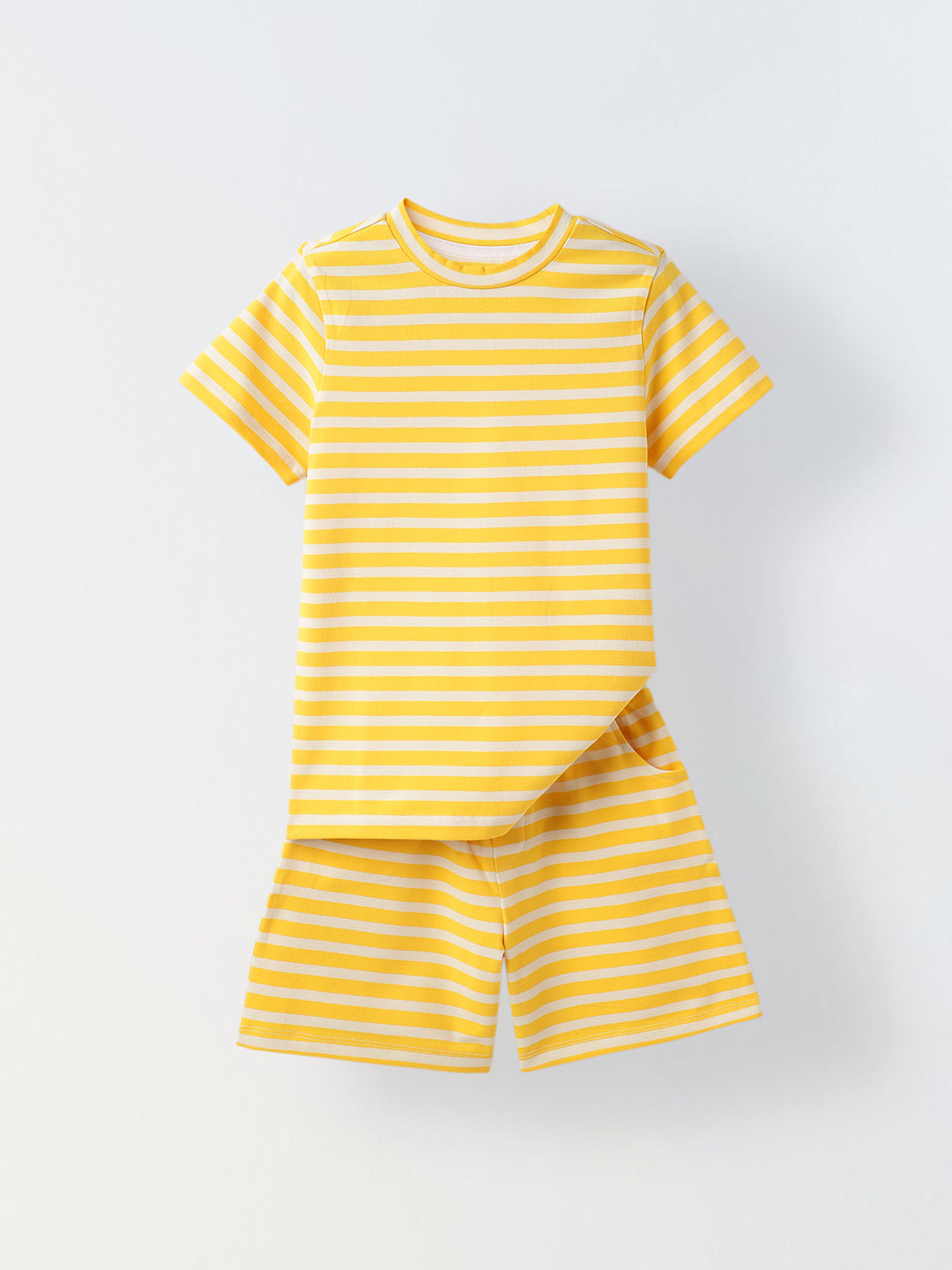 Yellow Striped Co-Ord Set-Boy