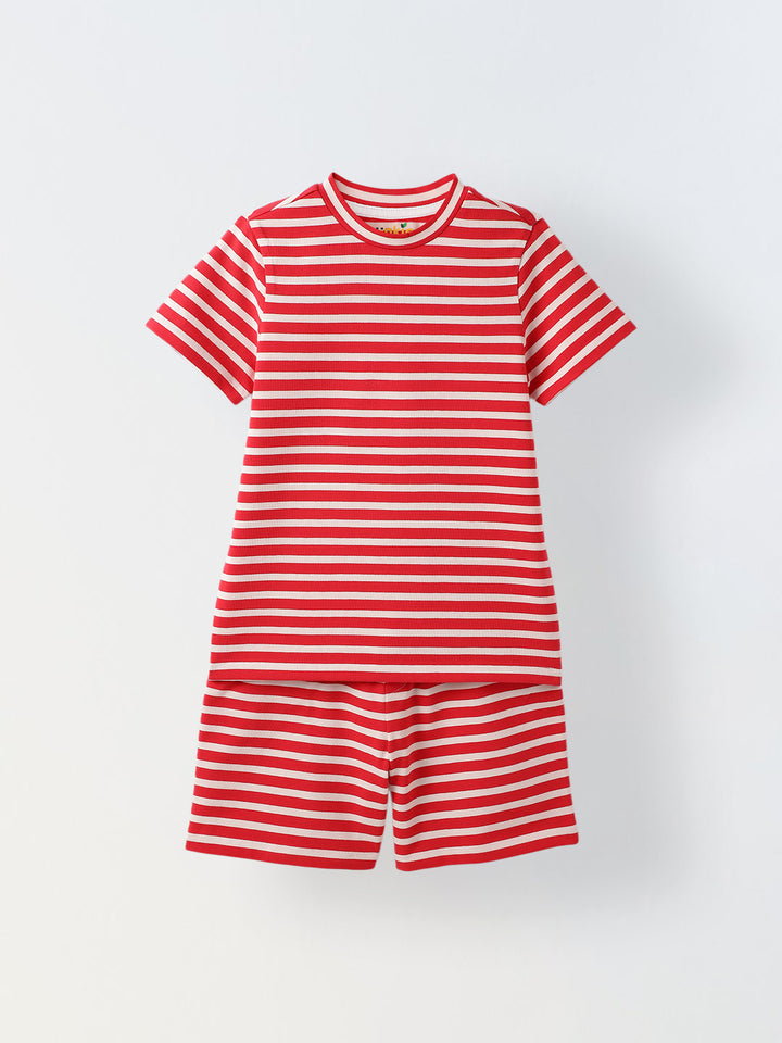 Combo Of 3 Stripe Co-Ord Set- Boys