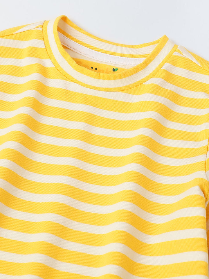 Yellow Striped Co-Ord Set-Boy