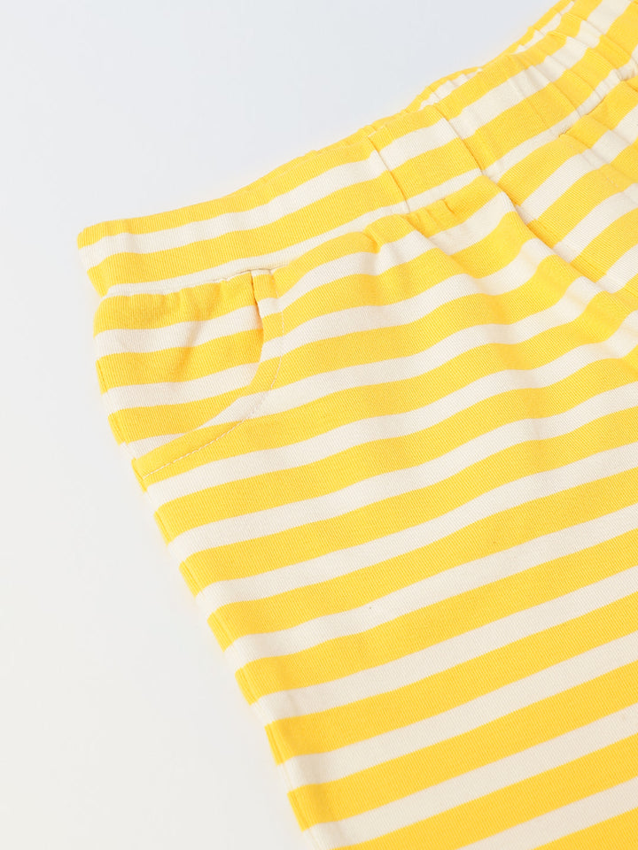 Yellow Striped Co-Ord Set-Boy
