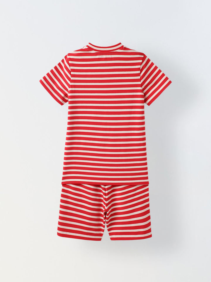 Combo Of 3 Stripe Co-Ord Set- Boys