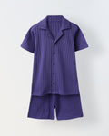 Summer Cotton Structured Fabric Boys Shirt Set