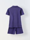 Summer Cotton Structured Fabric Boys Shirt Set