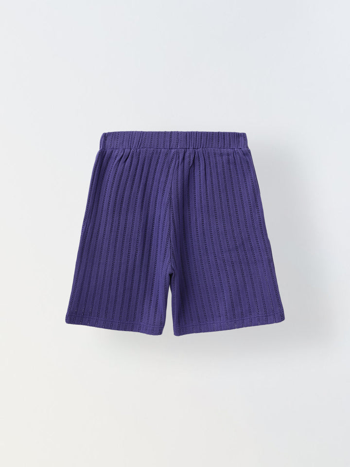Blue Ribbed Co-Ord Set -Boy