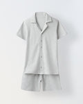 Summer Cotton Structured Fabric Boys Shirt Set