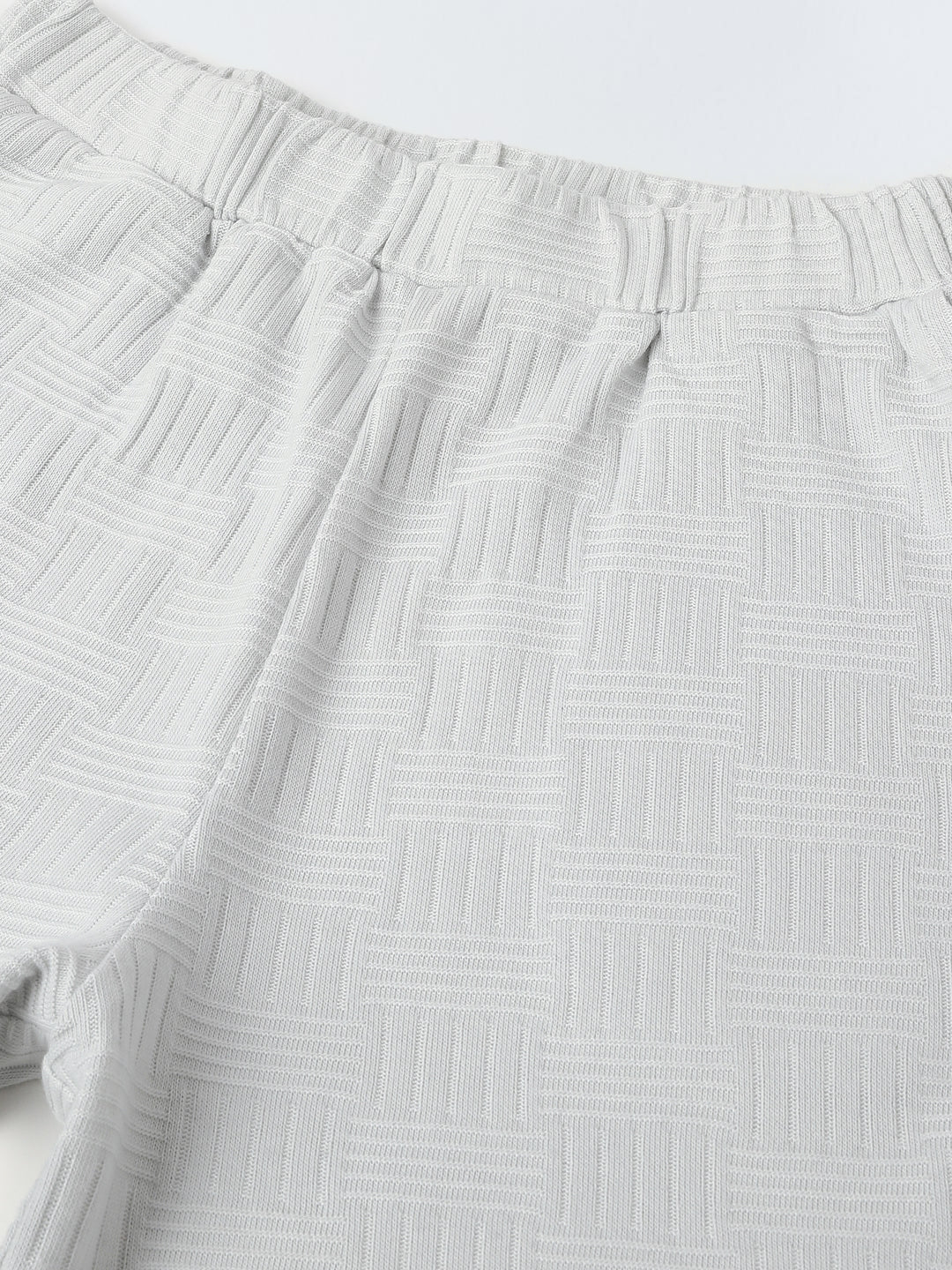 Light Grey Textured Co-Ord Set-Boy