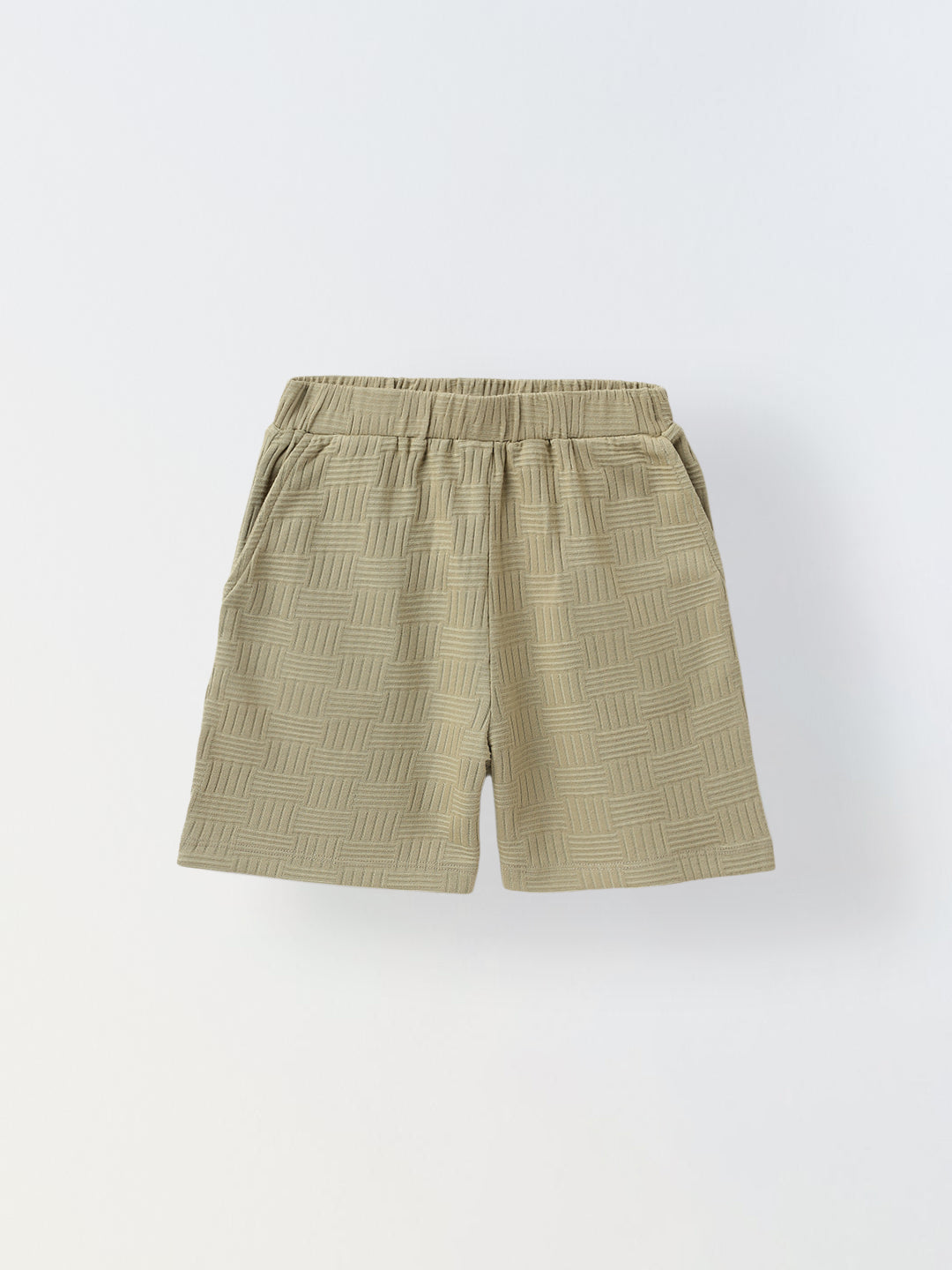 Beige Textured Co-Ord Set-Boy