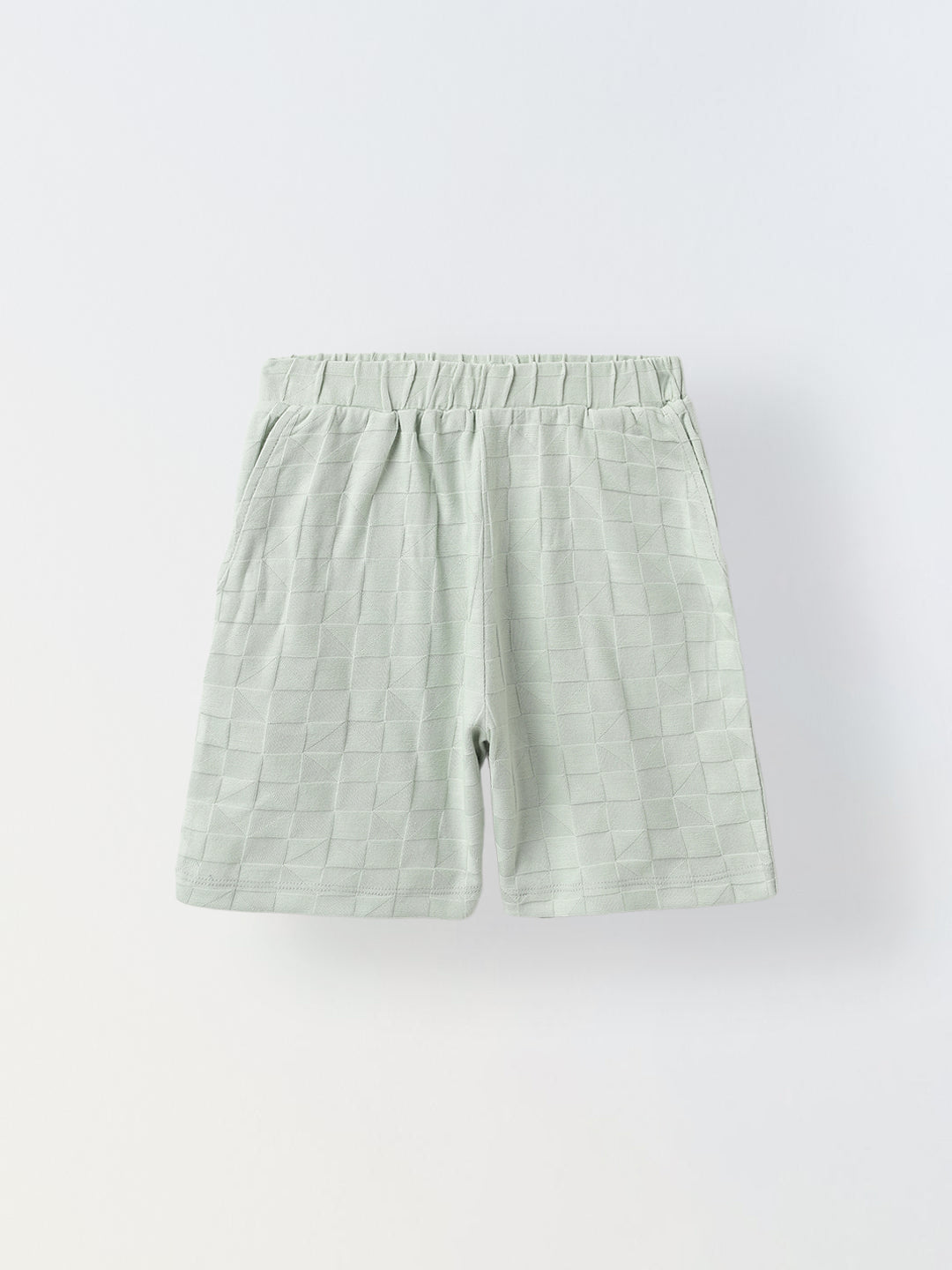 Summer Cotton Structured Fabric Boys Shirt Set