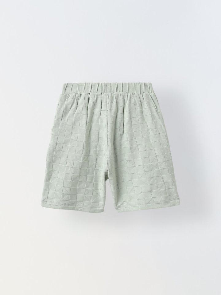 Sea Green Textured Co-Ord Set-Boy