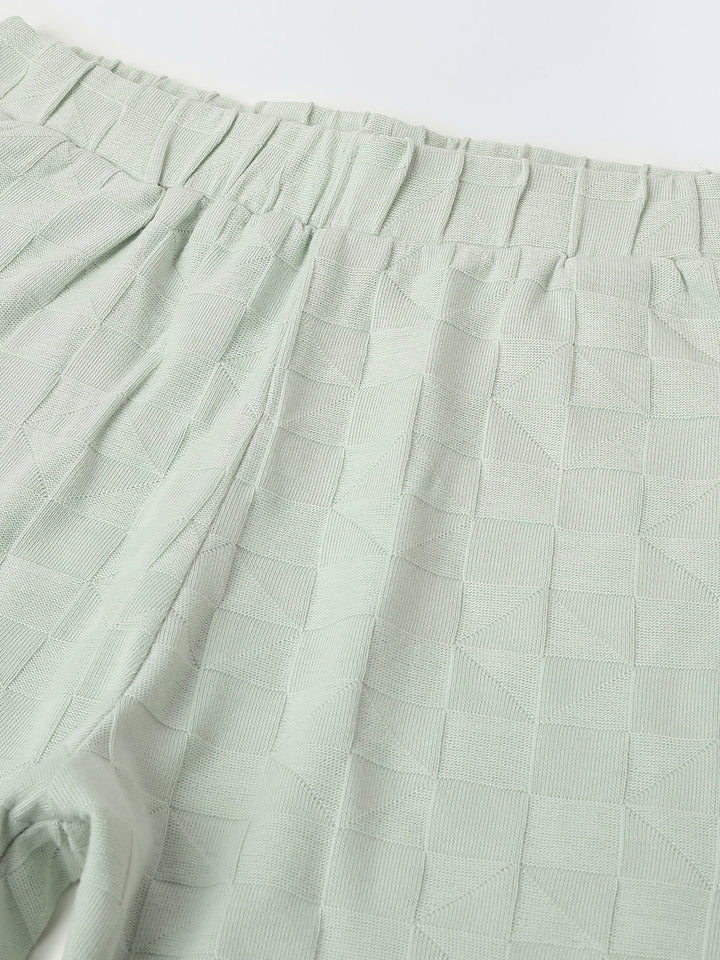 Sea Green Textured Co-Ord Set-Boy