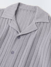 Summer Cotton Structured Fabric Boys Shirt Set