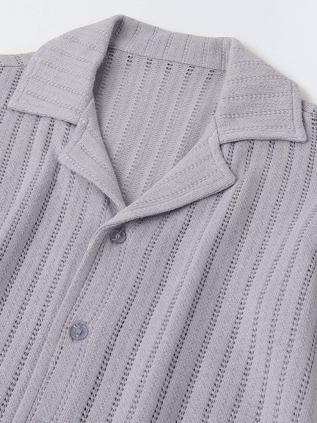 Summer Cotton Structured Fabric Boys Shirt Set