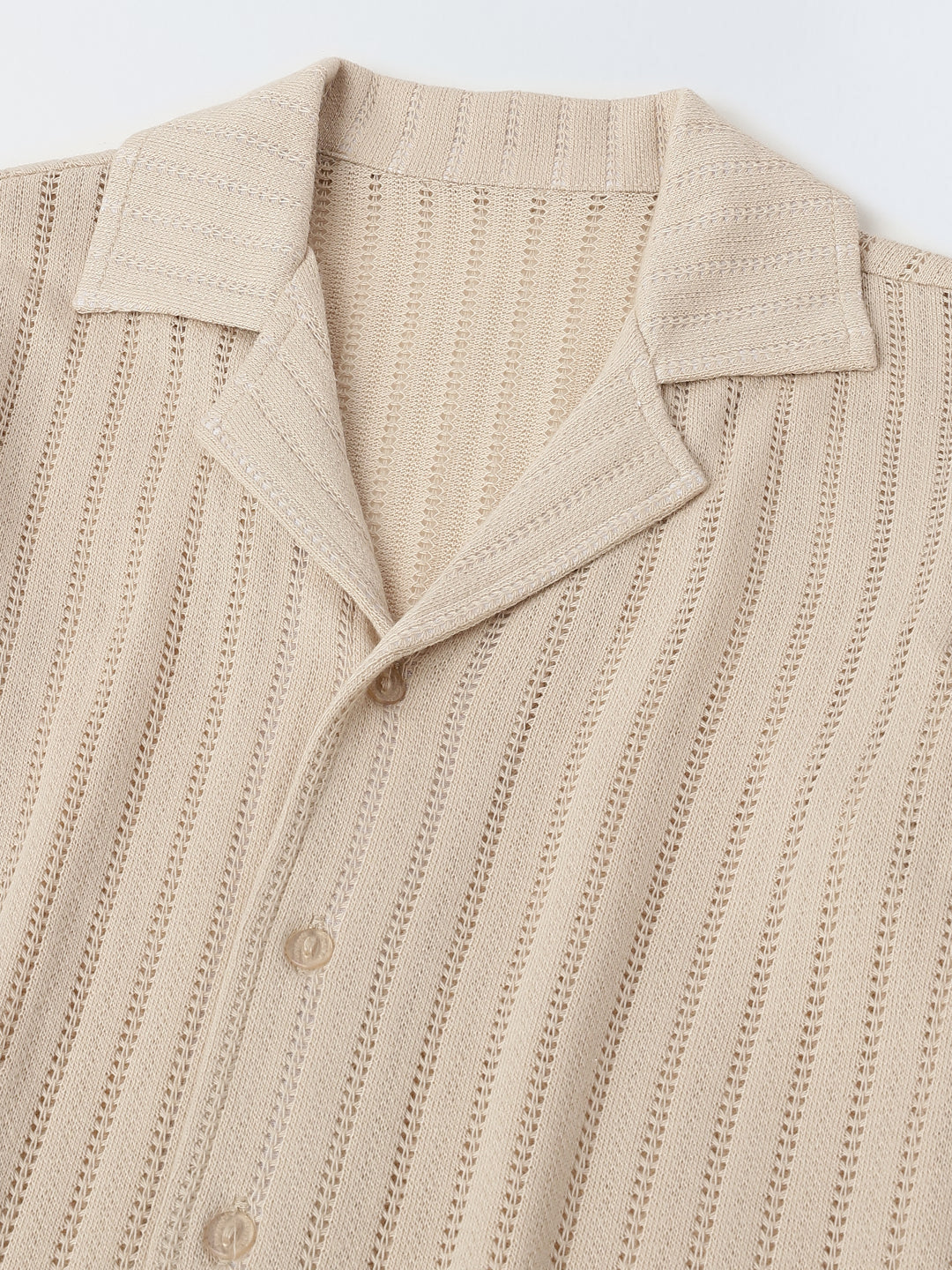 Summer Cotton Structured Fabric Boys Shirt Set