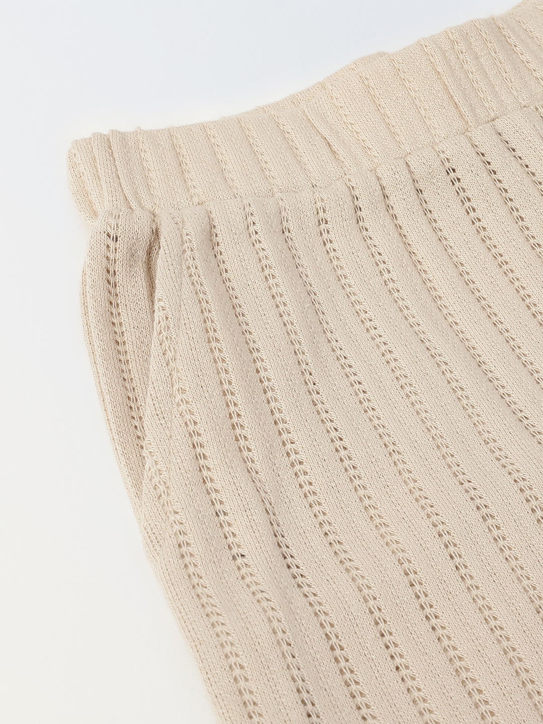 Beige Textured Button-Up Co-Ord Set-Boy
