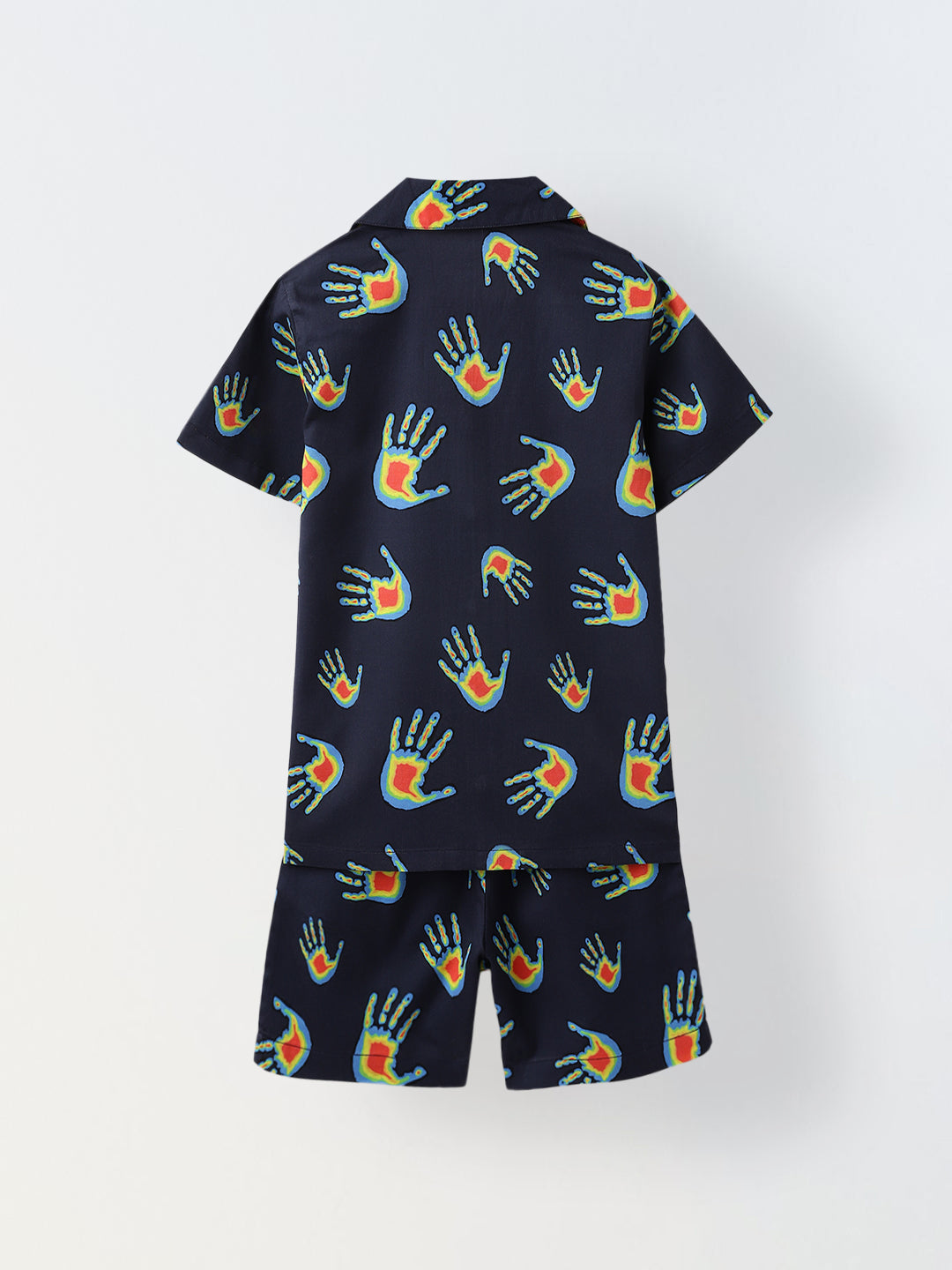 Navy Handprint Co-Ord Set-Boy