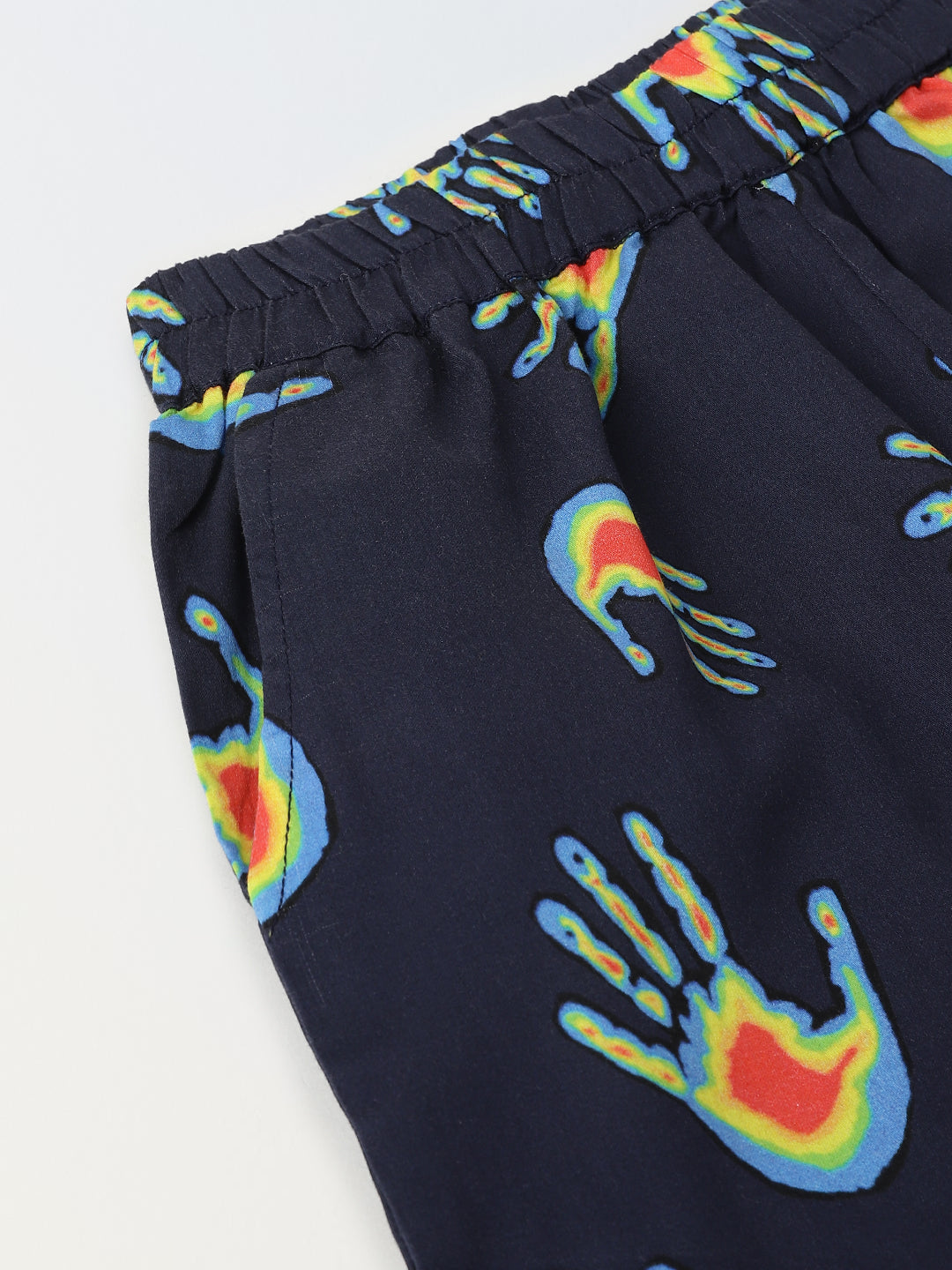 Navy Handprint Co-Ord Set-Boy
