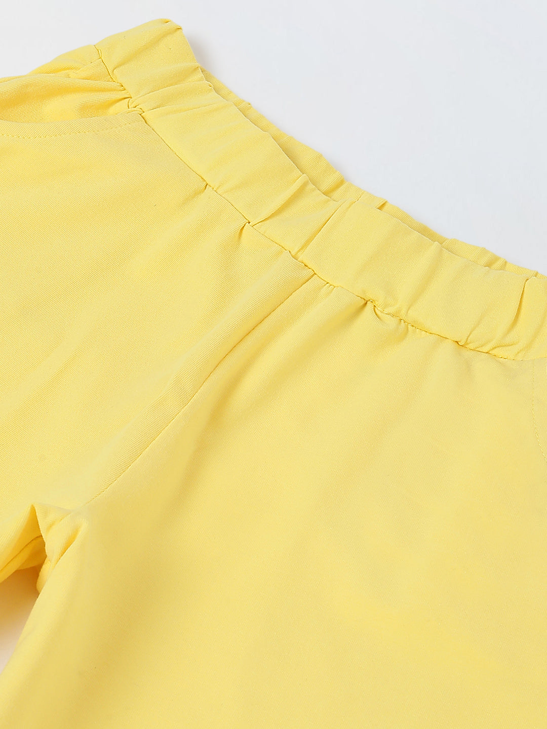 Spunkies Boys Yellow Solid Collared Short Sleeves Polo T-Shirt and Shorts Set