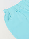 Spunkies Boys Aqua Solid Collared Short Sleeves Polo T-Shirt and Shorts Set