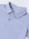 Blue Heron Cotton Collar Neck Co Ord Set For Boys