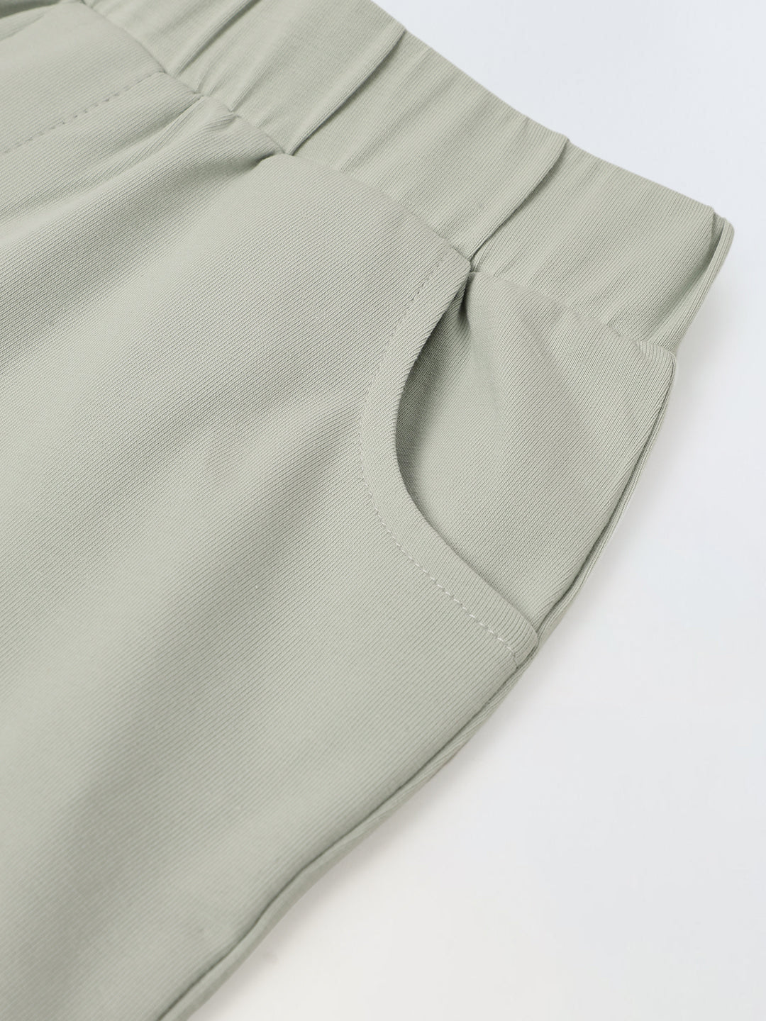 Mineral Grey Cotton Collar Neck Co-Ord Set For Boys